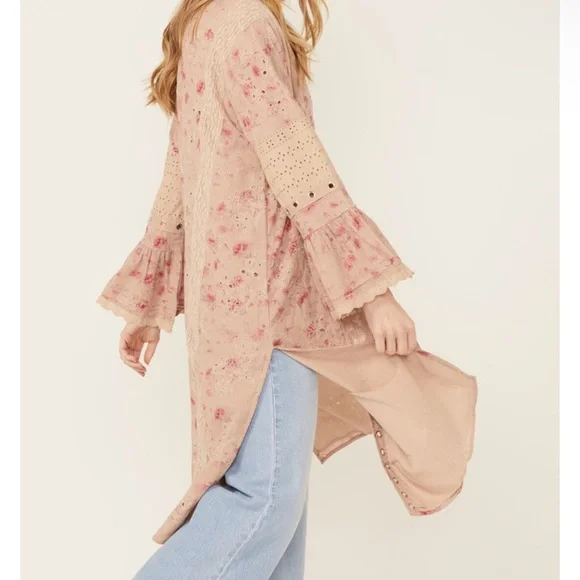 Free People on the Road Duster NWT Mauve Medium - Picture 3 of 8